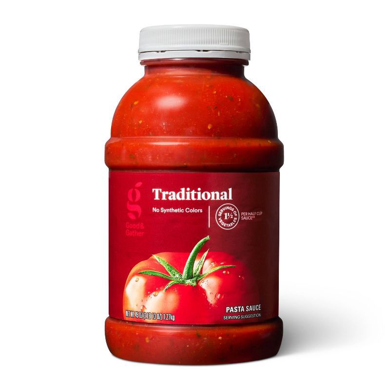 slide 1 of 5, Traditional Pasta Sauce 45oz - Good & Gather™, 45 oz