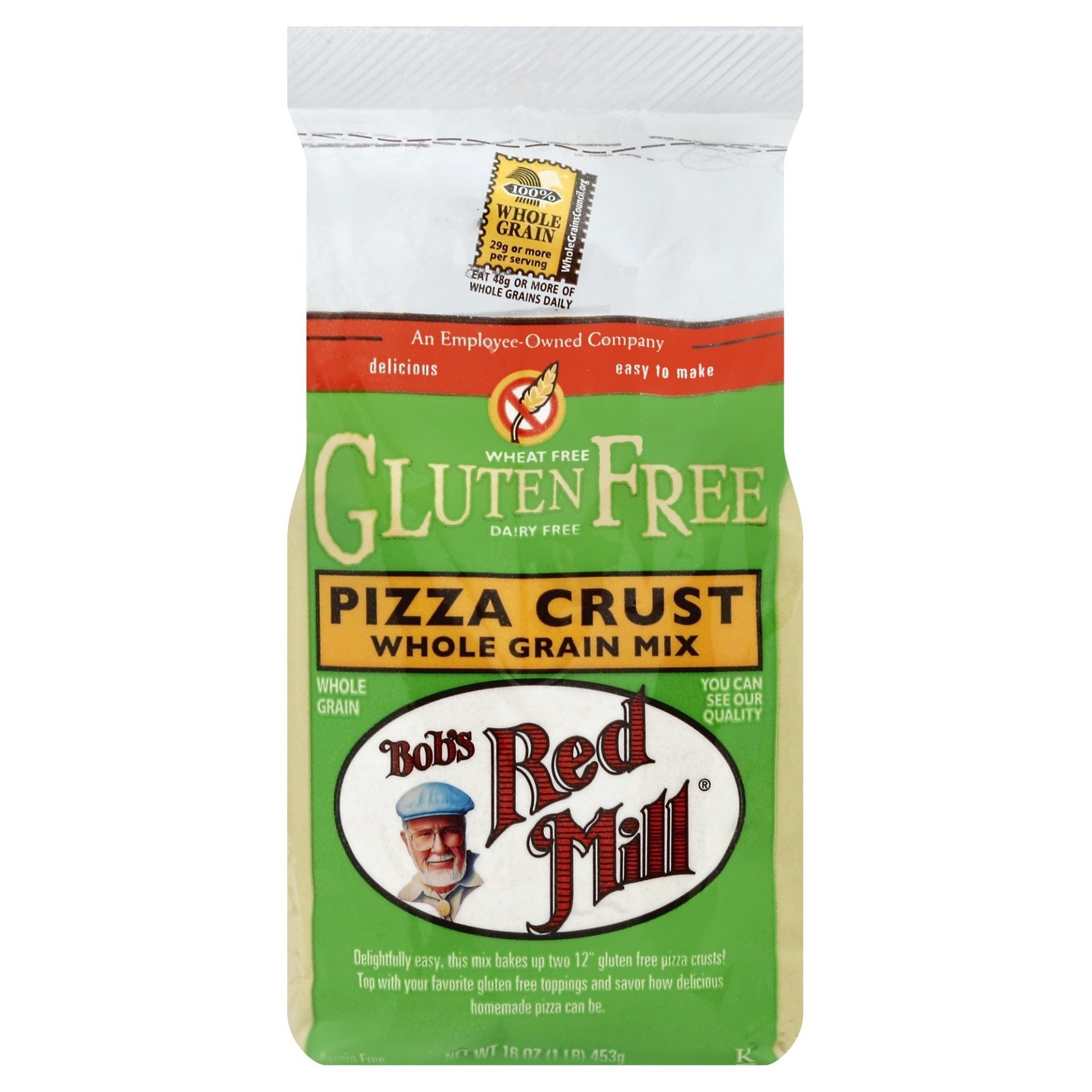 slide 1 of 4, Bob's Red Mill Gluten Free Whole Grain Pizza Crust, 16 oz