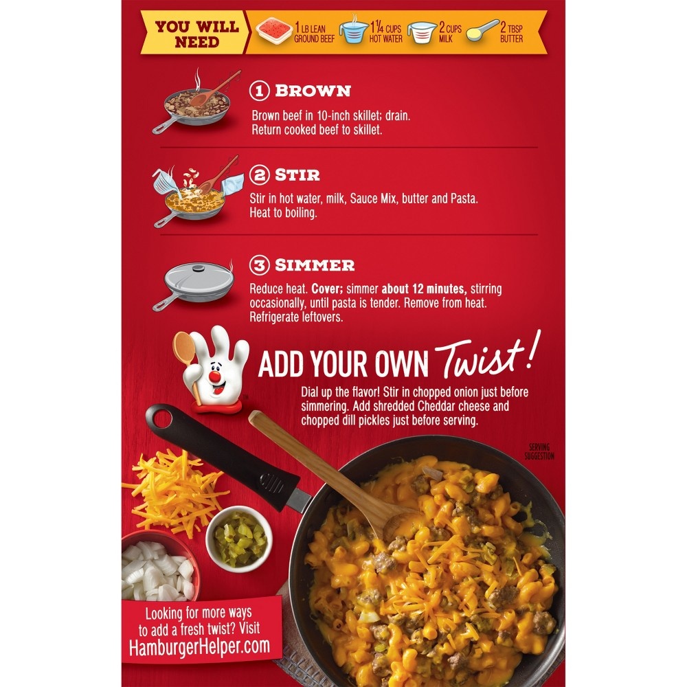 slide 3 of 4, Hamburger Helper, Deluxe Cheeseburger Macaroni, 5.5 oz, 5.5 oz