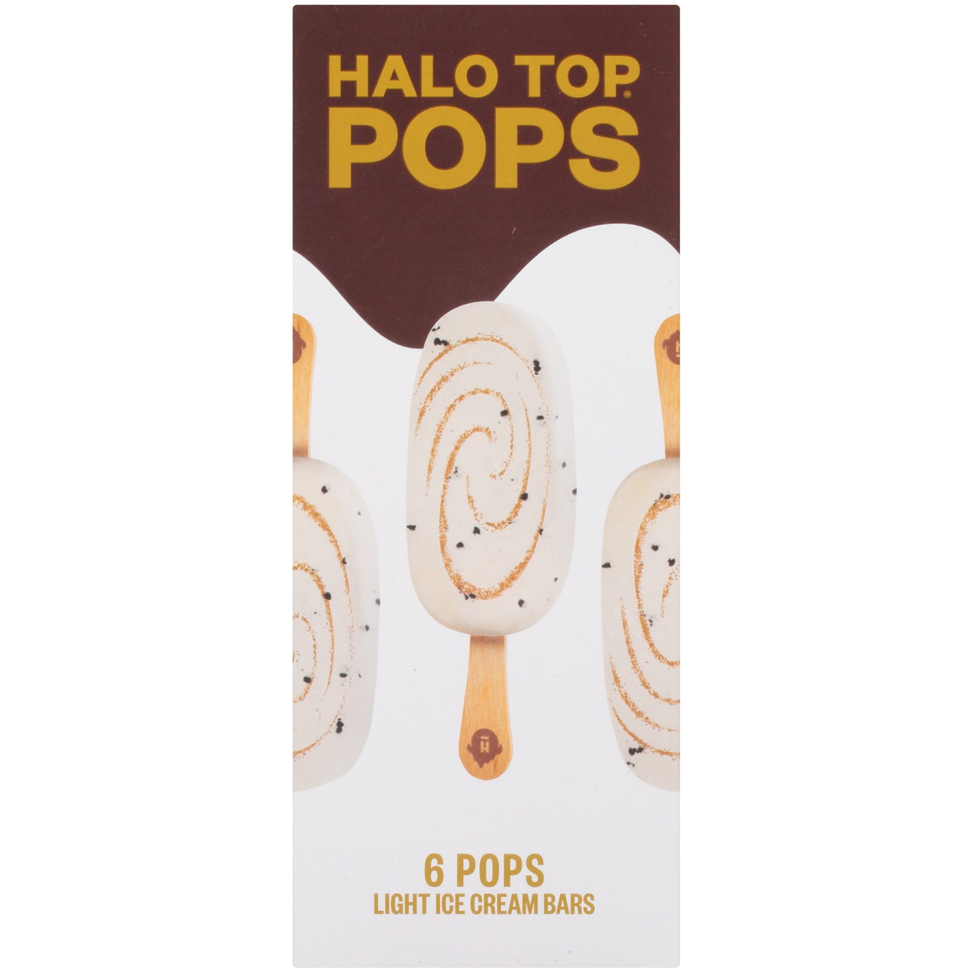 slide 5 of 7, Halo Top Creamery Pops Chocolate Chip Cookie Dough Ice Cream Pops, 6 ct; 4 fl oz