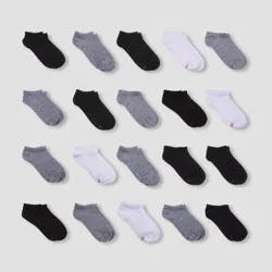 Hanes Boys' 20pk No Show Athletic Socks - Colors May Vary S: Lightweight Knit, Tagless Design