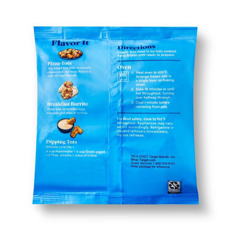 slide 3 of 4, Frozen Cauliflower Veggie Tots - 16oz - Good & Gather™, 16 oz