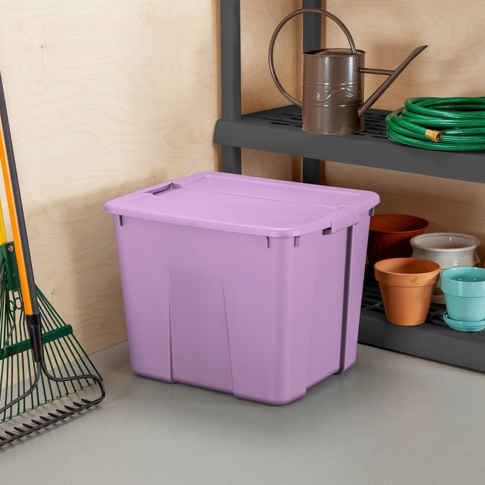 Sterilite 64 Qt. Latching Tote Lilac Pixie