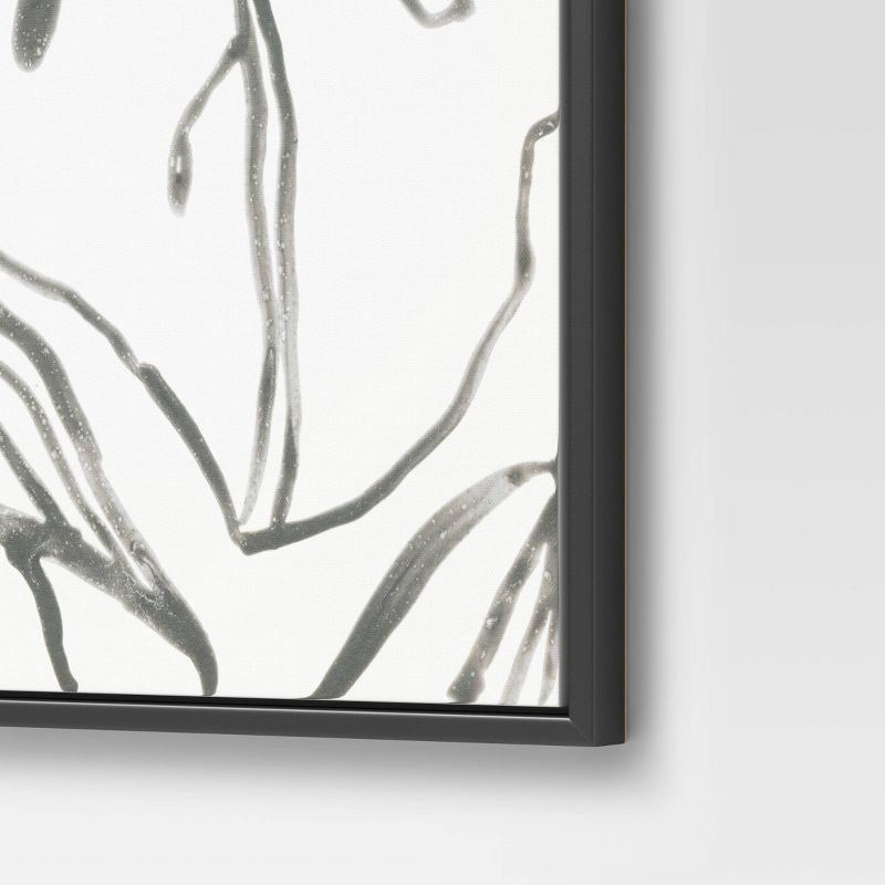 slide 5 of 6, 24" x 30" Botanical Sketch Framed Wall Canvas White/Black - Project 62™: Modern Vertical Digital Art Set, 1 ct