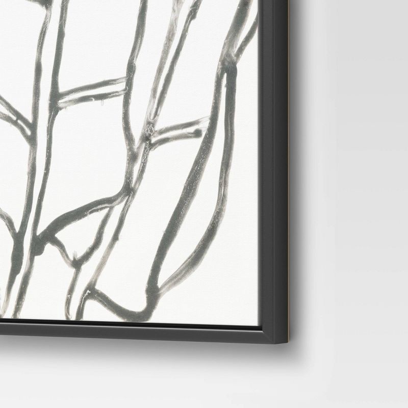 slide 6 of 6, 24" x 30" Botanical Sketch Framed Wall Canvas White/Black - Project 62™: Modern Vertical Digital Art Set, 1 ct