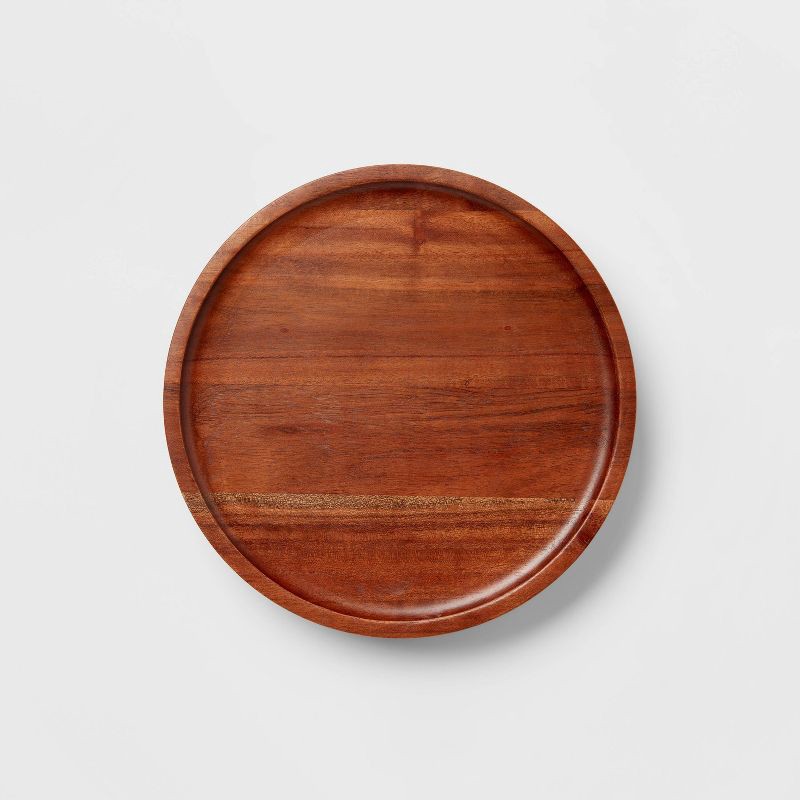 slide 3 of 3, 10" Wood Cake Stand - Threshold™, 1 ct