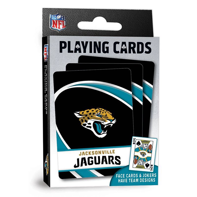 slide 3 of 4, NFL Jacksonville Jaguars Playing Cards, 1 ct