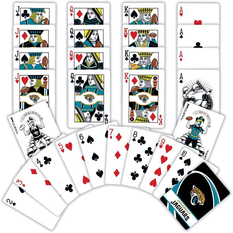 slide 4 of 4, NFL Jacksonville Jaguars Playing Cards, 1 ct