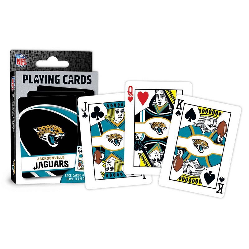 slide 1 of 4, NFL Jacksonville Jaguars Playing Cards, 1 ct