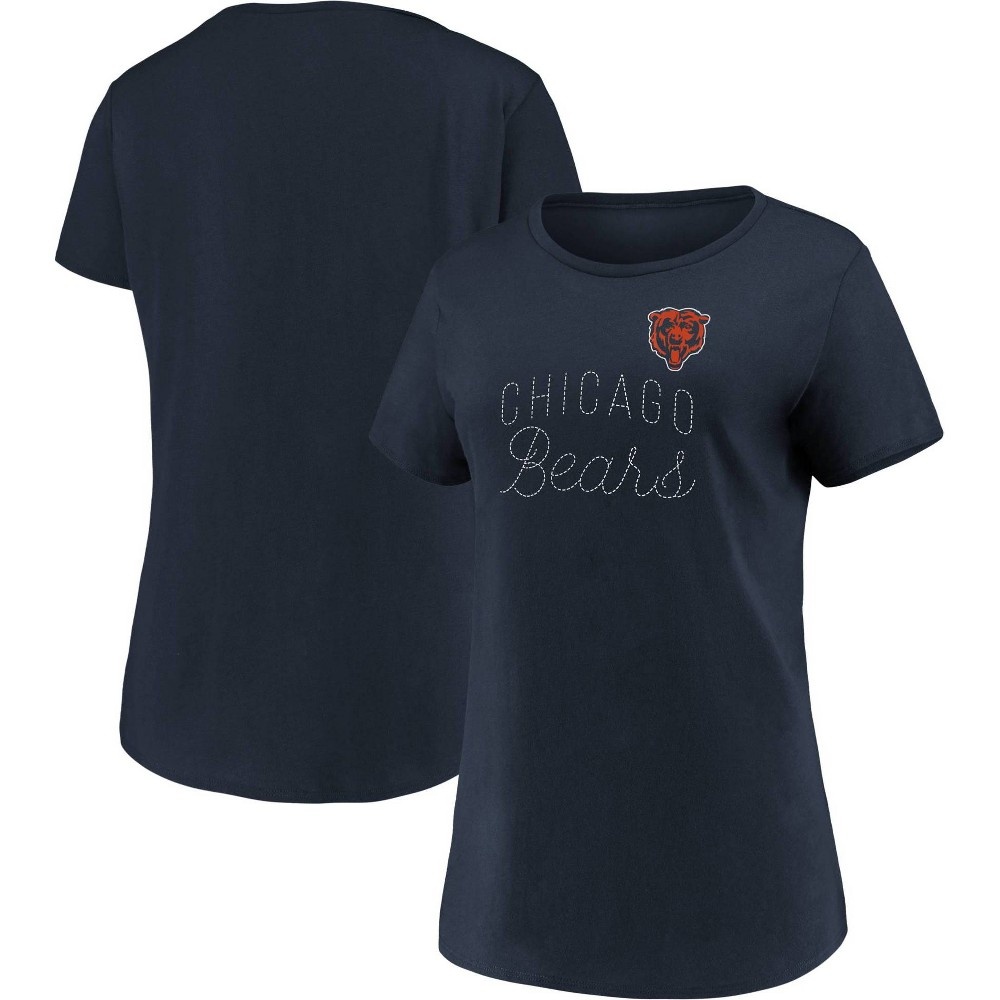 slide 3 of 3, NFL Chicago Bears Women's Short Sleeve T-Shirt - XL, 1 ct