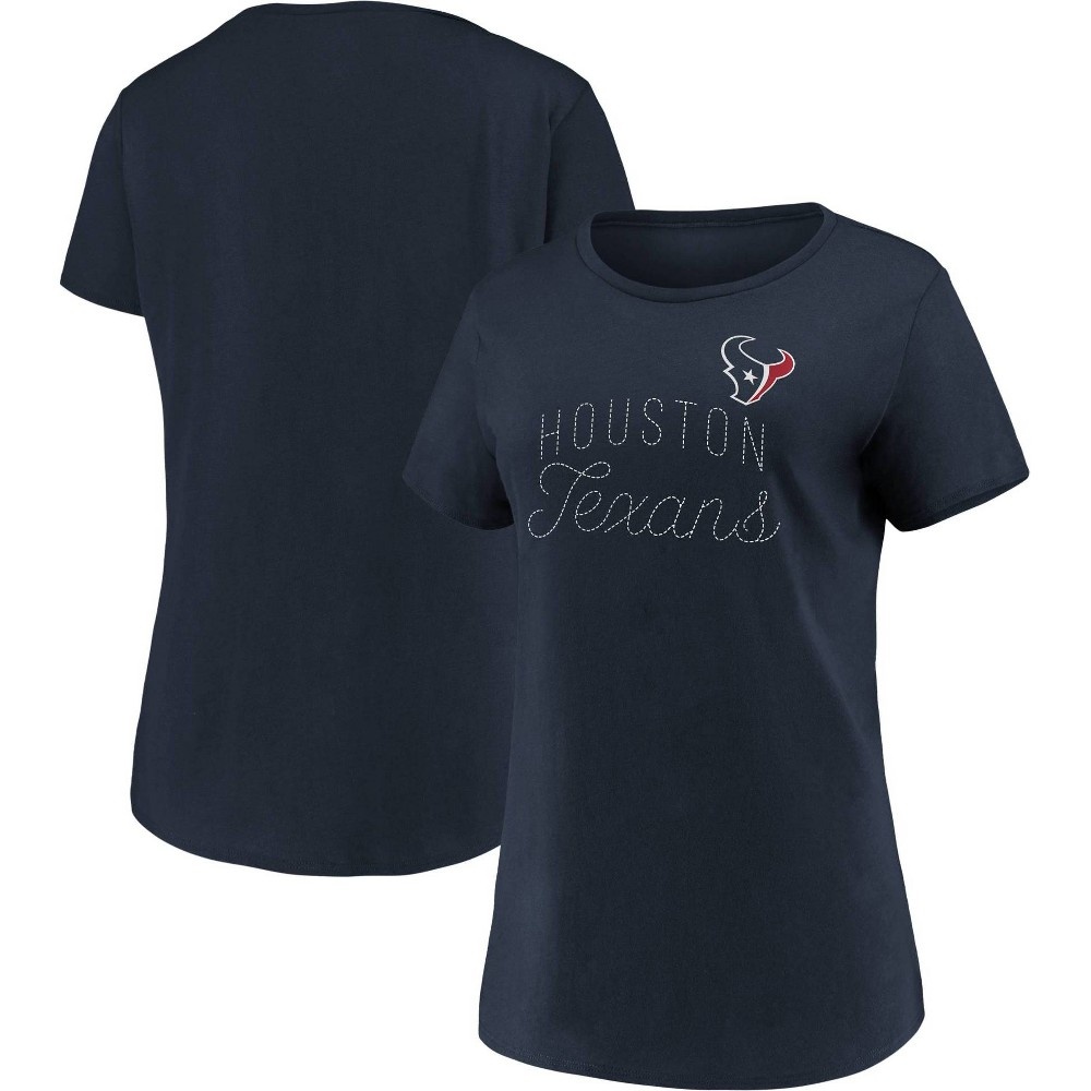 slide 3 of 3, NFL Houston Texans Women's Short Sleeve T-Shirt - XL, 1 ct