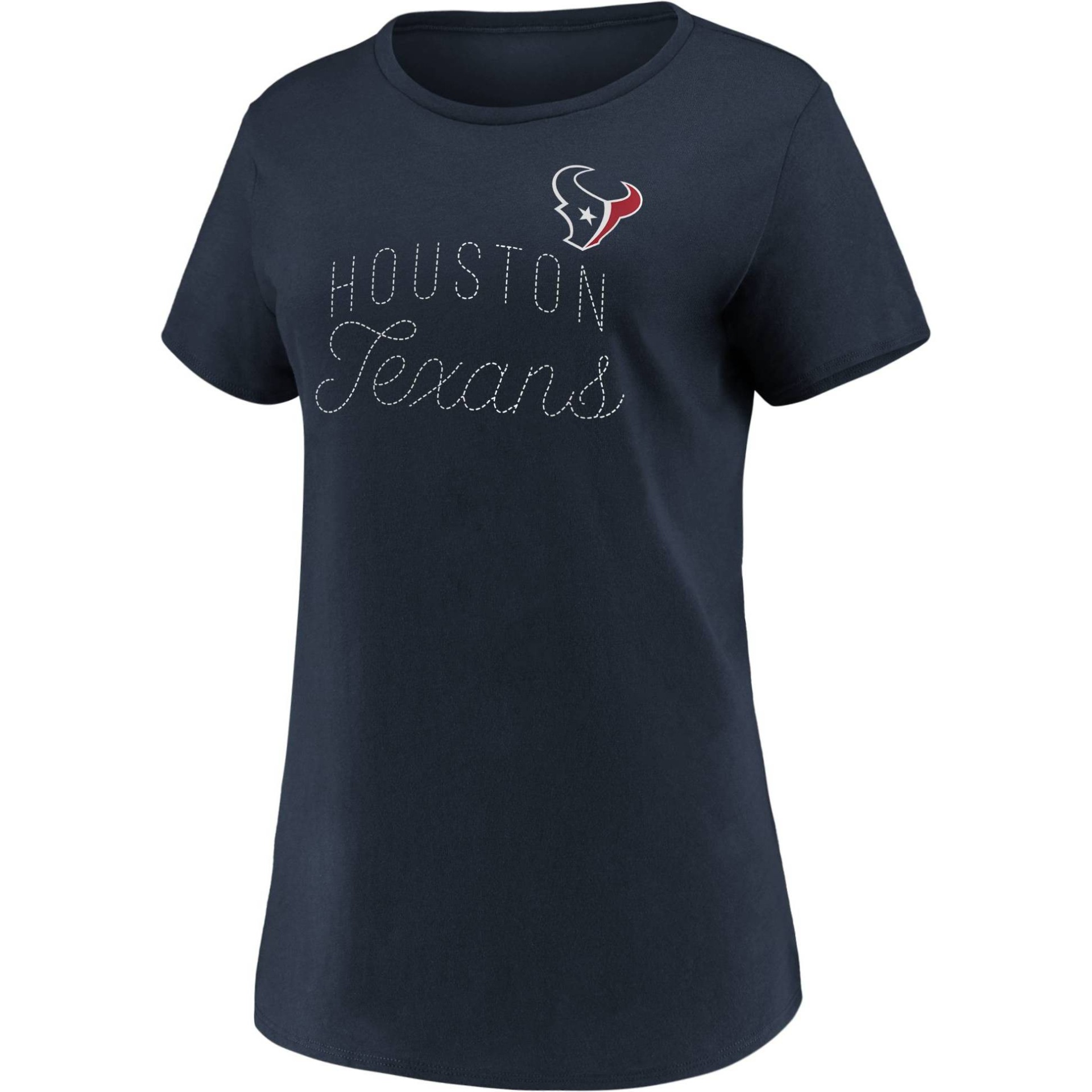 slide 1 of 3, NFL Houston Texans Women's Short Sleeve T-Shirt - XL, 1 ct