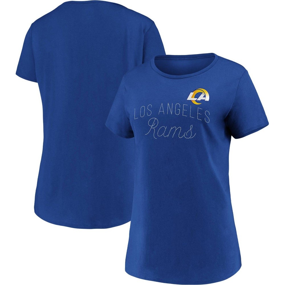 slide 3 of 3, NFL Los Angeles Rams Women's Short Sleeve T-Shirt - XL, 1 ct