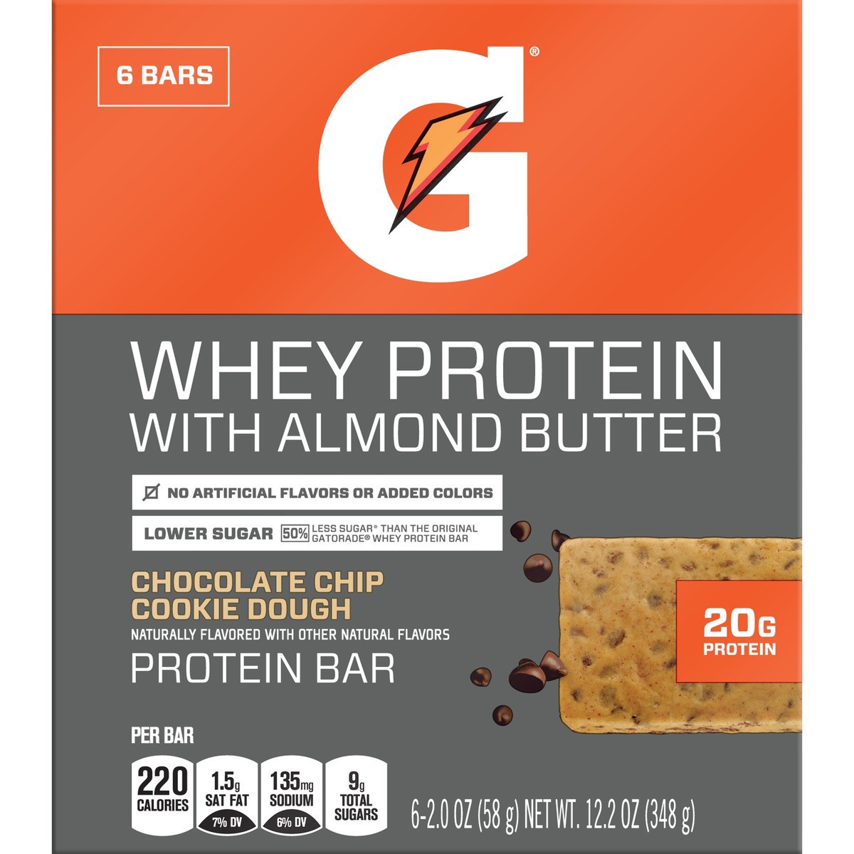 slide 3 of 10, Gatorade Whey Protein Bar, 12.2 oz