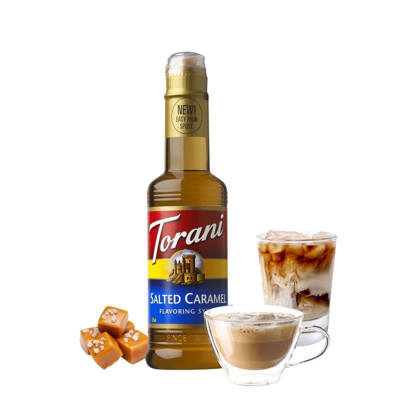 slide 3 of 3, Torani Naturally Sweetened Salted Caramel Syrup for Coffee Drinks and Desserts - 12.7 fl oz, 12.7 fl oz