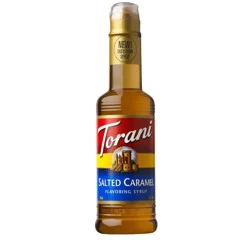 Torani Naturally Sweetened Salted Caramel Syrup for Coffee Drinks and Desserts - 12.7 fl oz