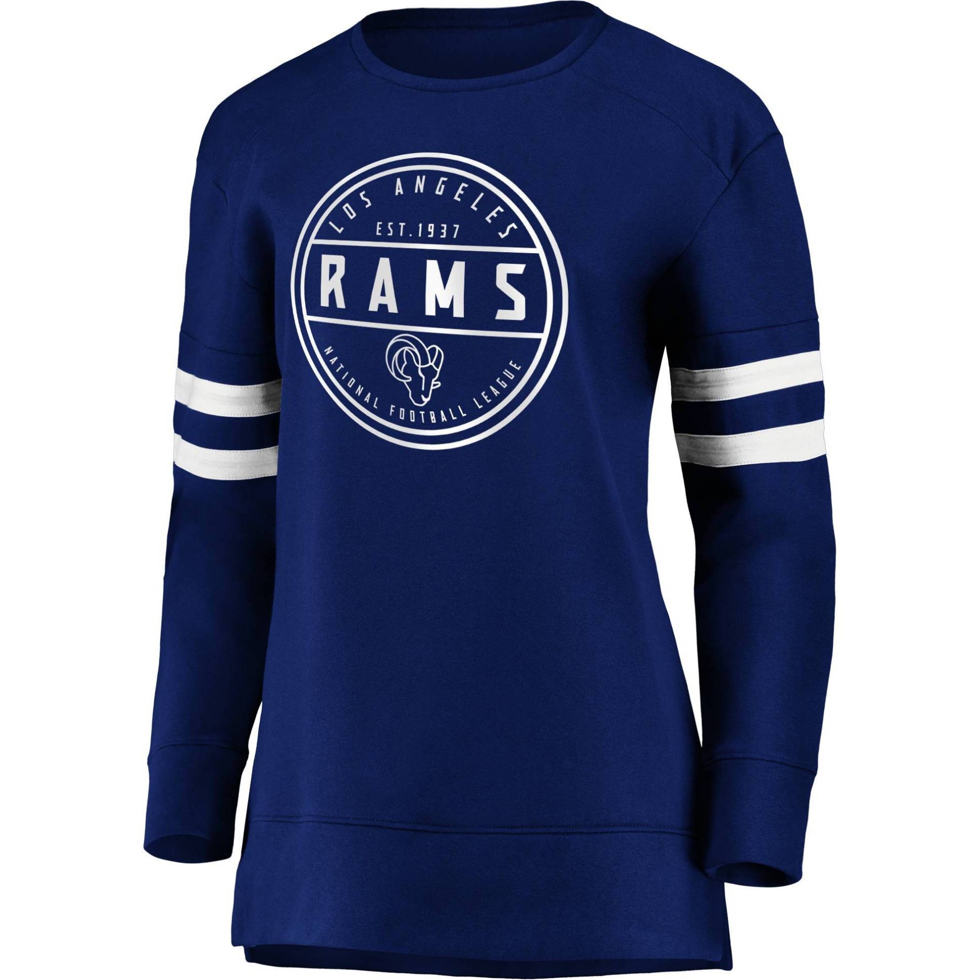 slide 1 of 3, NFL Los Angeles Rams Women's Long Sleeve Fleece Sweatshirt - XL, 1 ct