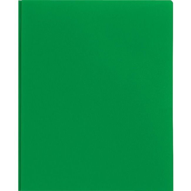 slide 3 of 4, Office Depot Brand 2-Pocket Poly Folder With Prongs, Letter Size, Green, 1 ct