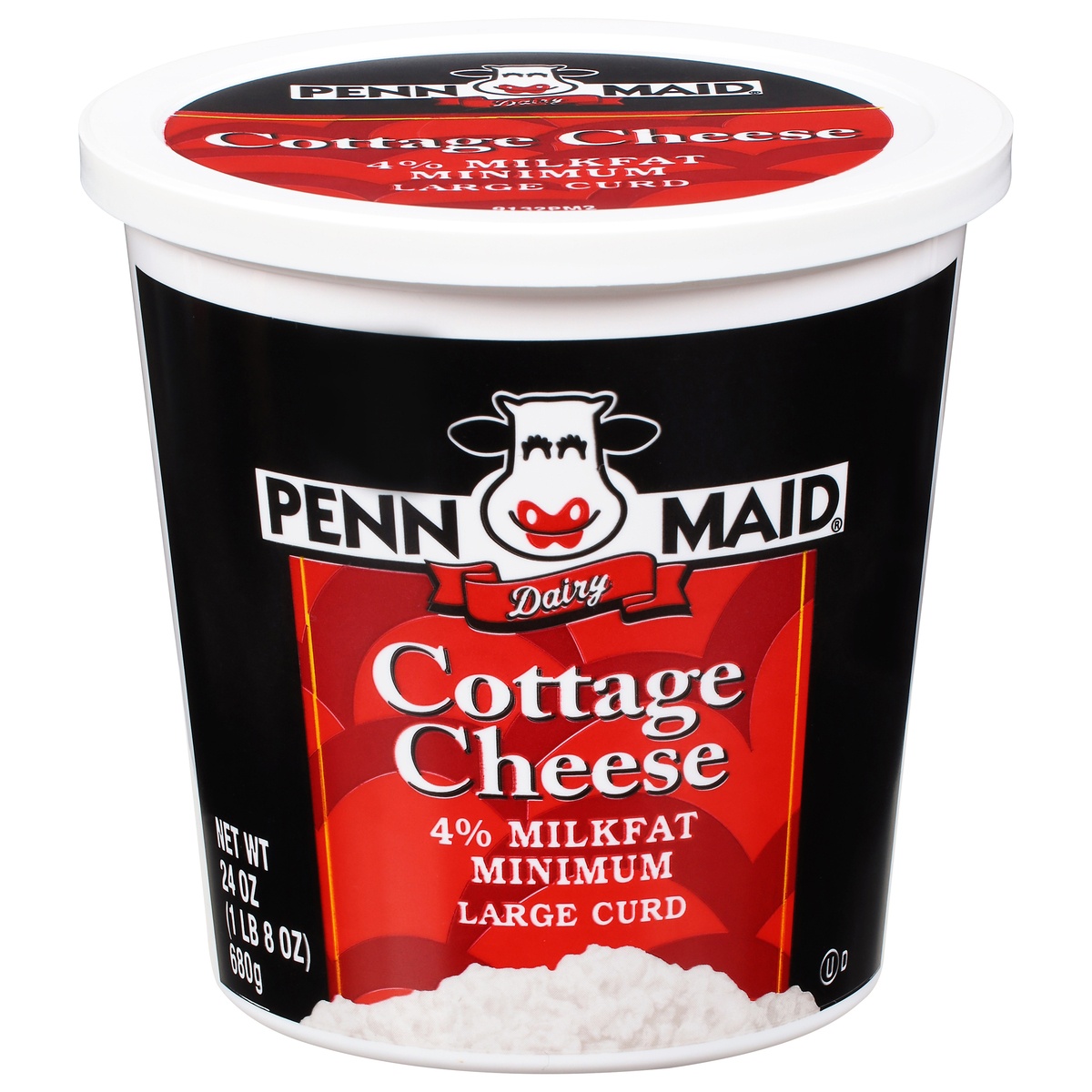 slide 1 of 1, Penn Maid Large Curd Cottage Cheese, 24 oz