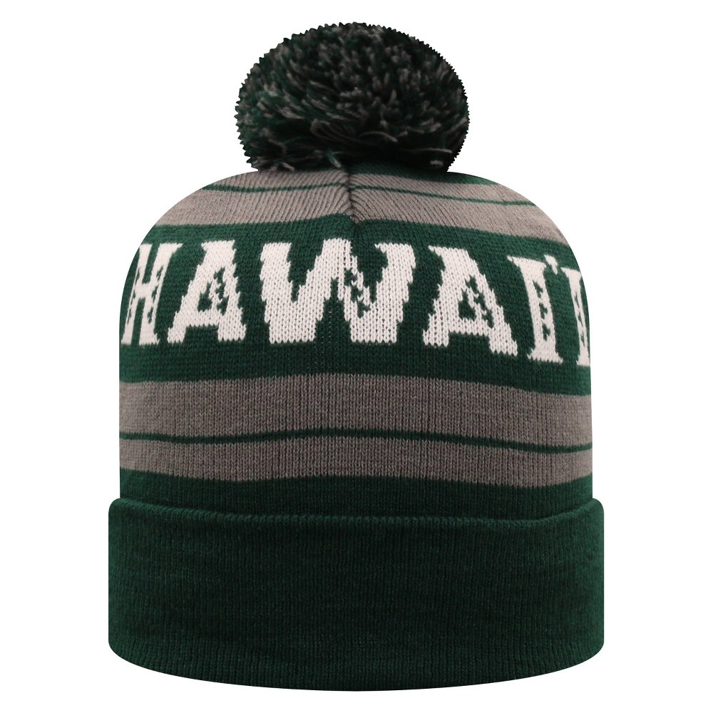 slide 2 of 2, NCAA Hawaii Rainbow Warriors Men's Cuffed Knit Beanie with Pom, 1 ct