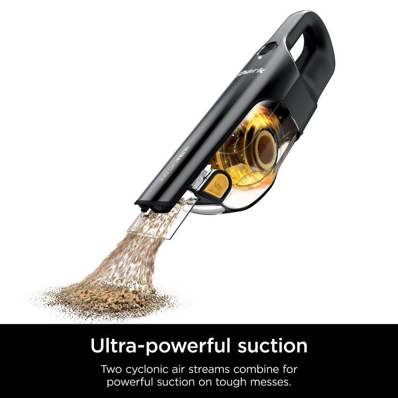 slide 8 of 12, Shark UltraCyclone Pet Pro+ Cordless Handheld Vacuum - Black: Car Vacuum, CH951, Pet Hair Tool, Rechargeable, Bagless, 1 ct