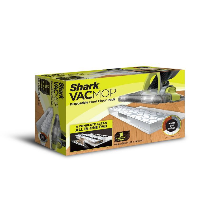 slide 1 of 6, Shark VACMOP Disposal Hard Floor Vacuum and Mop Pad Refills - 10ct, 10 ct