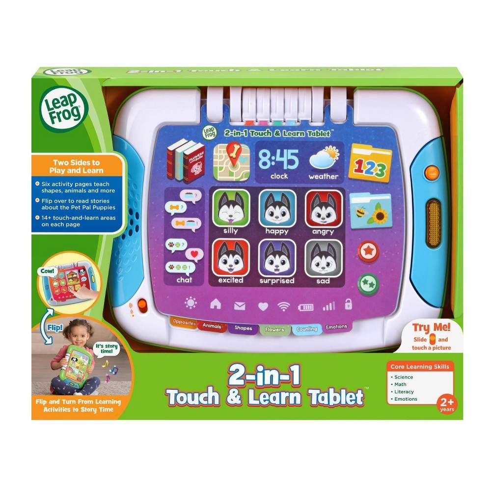 slide 9 of 10, LeapFrog 2-in-1 Touch & Learn Tablet, 1 ct