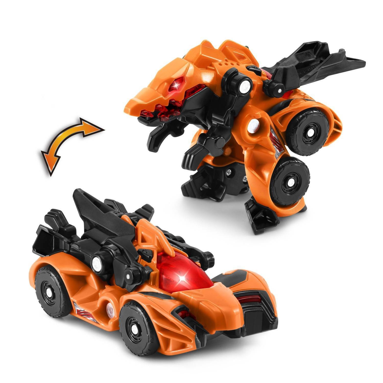 slide 1 of 9, VTech Switch & Go Spinosaurus Race Car - Orange, 1 ct