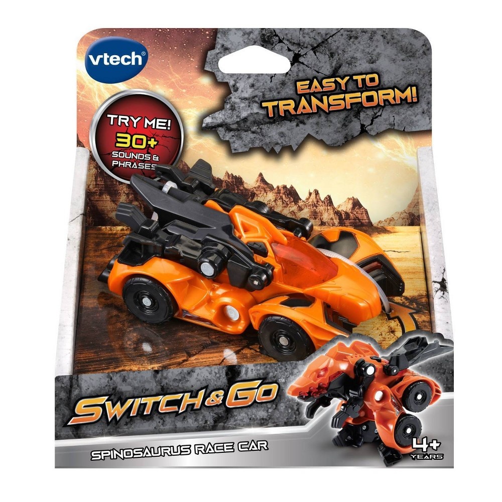 slide 7 of 9, VTech Switch & Go Spinosaurus Race Car - Orange, 1 ct