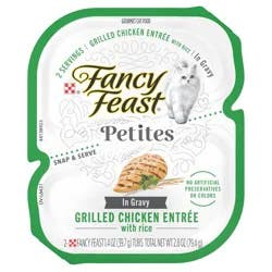 Fancy Feast Petites Grilled Chicken with Wild Rice in Gravy Wet Cat Food - 2.8oz
