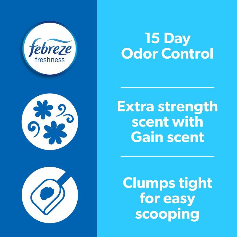 slide 9 of 15, Fresh Step Febreze and Gain Cat Litter - 25lb, 25 lb