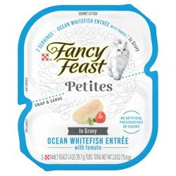 Fancy Feast Petites Ocean White Fish with Tomato Gravy Wet Cat Food - 2.8oz