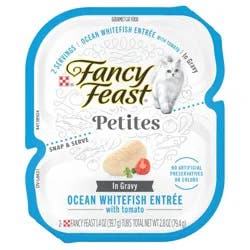 Fancy Feast Petites Ocean White Fish with Tomato Gravy Wet Cat Food - 2.8oz
