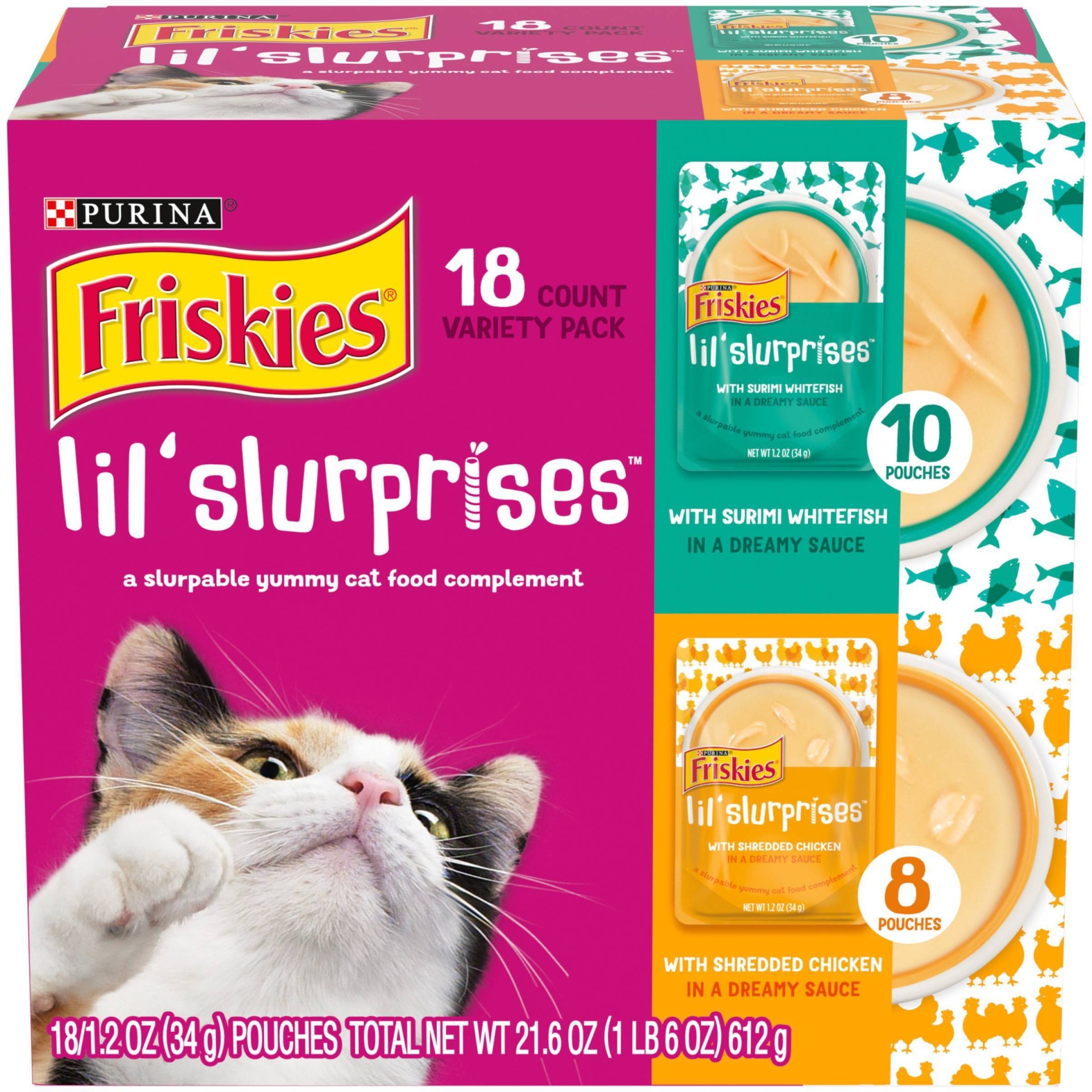 Friskies Lil Slurprises Compliments Wet Cat Food 18 ct Shipt