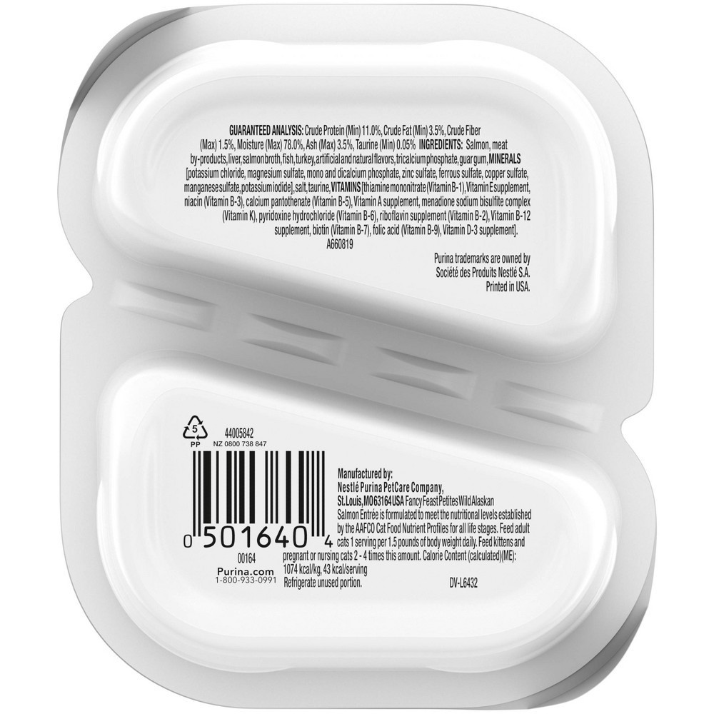 Fancy Feast Petites Wild Alaskan Salmon Pate Wet Cat Food 2 8oz 2 8 fancy-feast-petites-wild-alaskan-salmon-pate-wet-cat-food-2-8oz-2-8