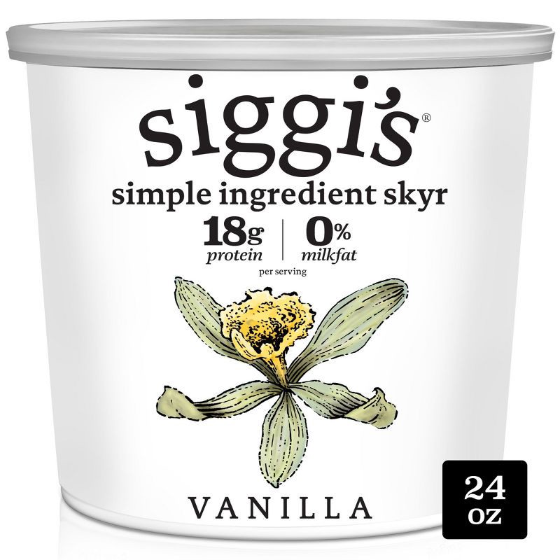 slide 1 of 6, siggi's Vanilla Icelandic Skyr Yogurt - 24oz, 24 oz