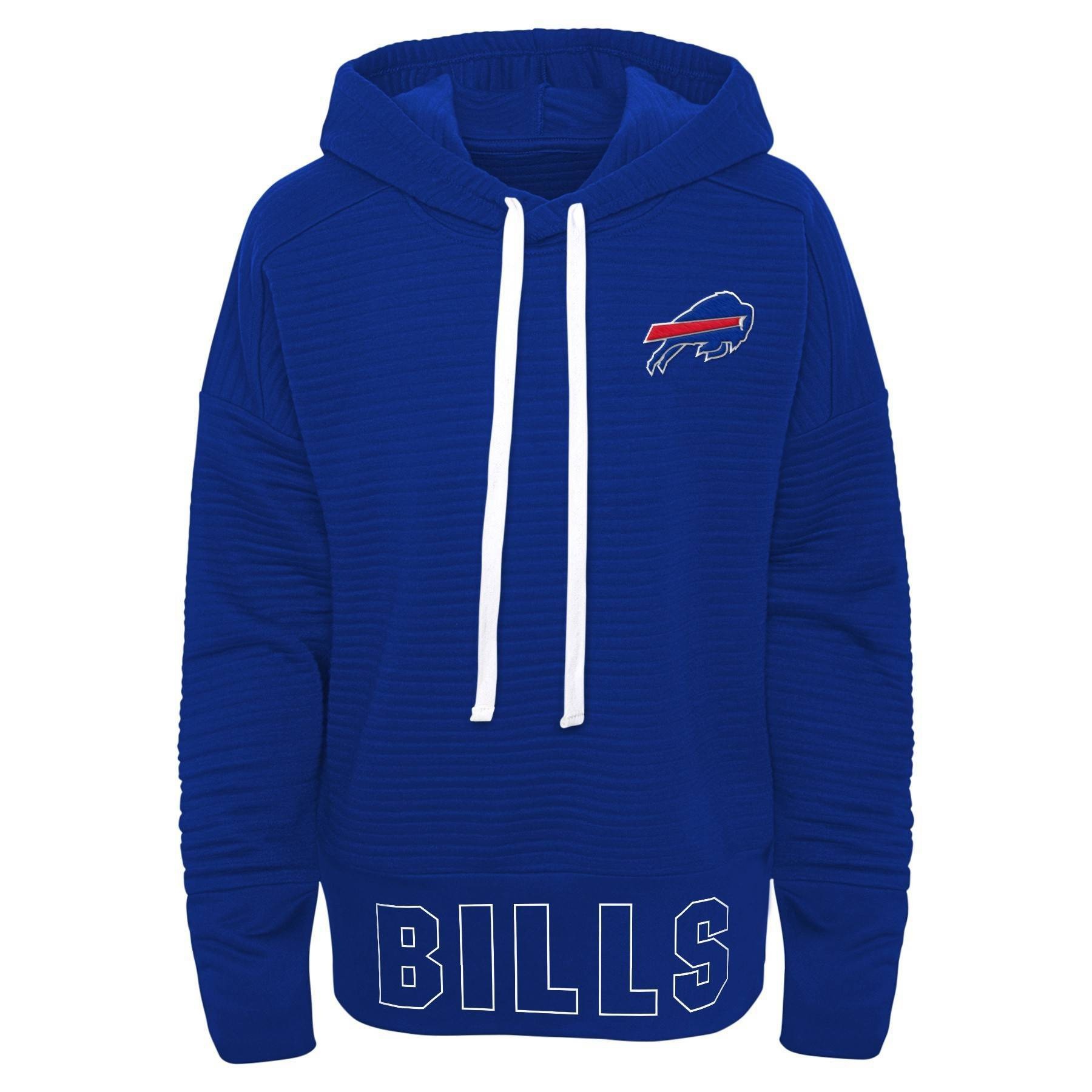 slide 1 of 1, NFL Buffalo Bills Women&#39;s Corded Poly Hoodie - XL, 1 ct