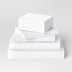 5ct Assorted Christmas Gift Box White - Wondershop™: Variety Pack for Presents