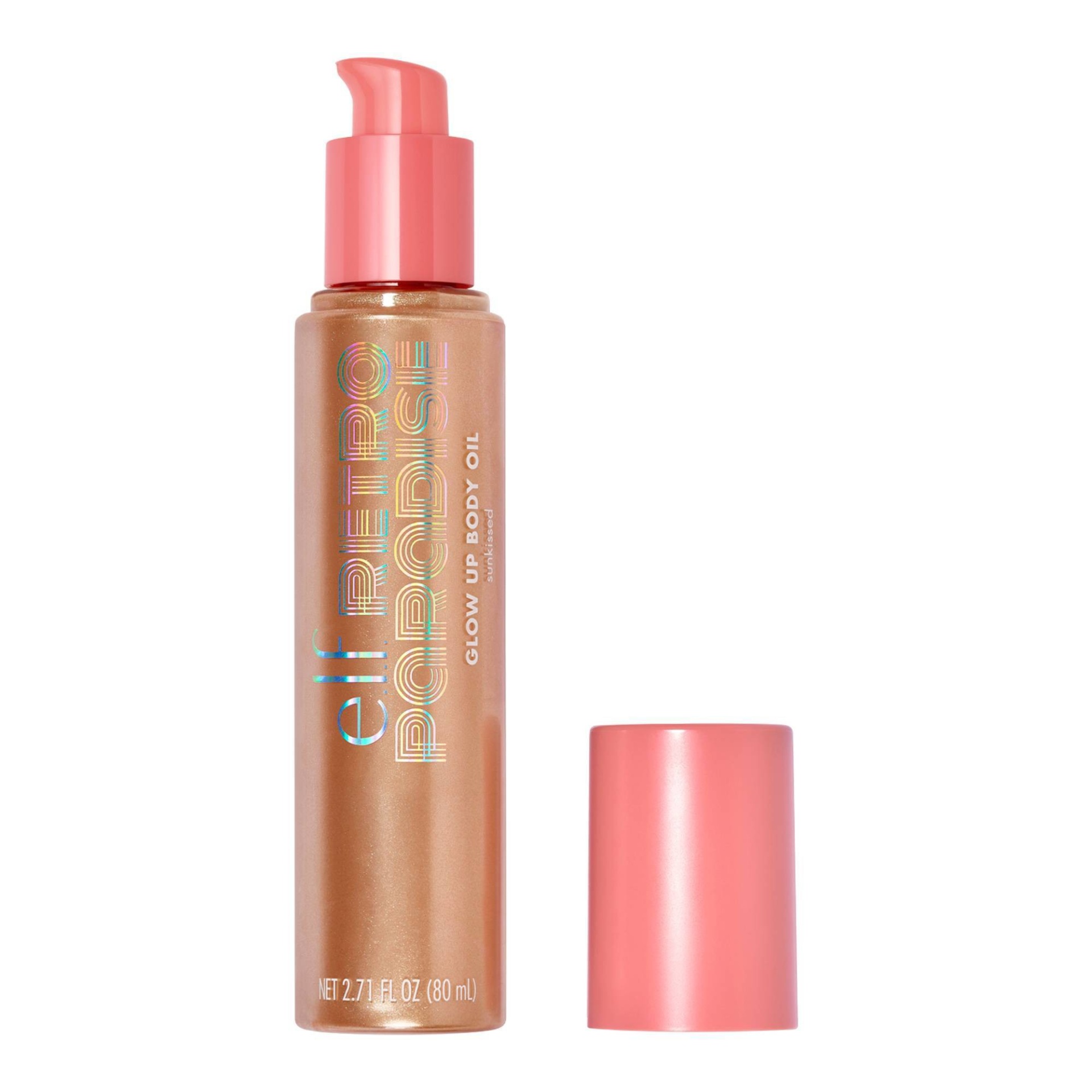 slide 1 of 4, e.l.f. Retro Paradise Glow Up Body Oil - Sunkissed, 2.71 fl oz