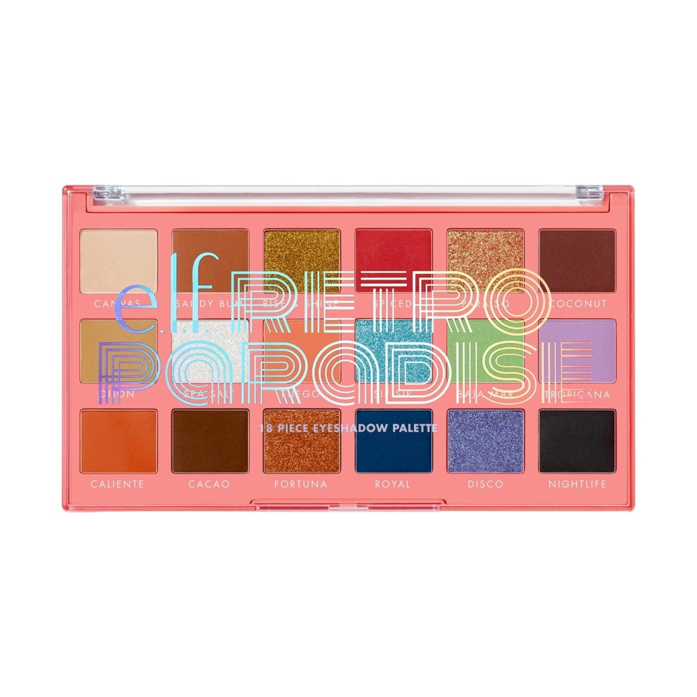 slide 5 of 5, e.l.f. Retro Paradise Eyeshadow Palette, 18 ct