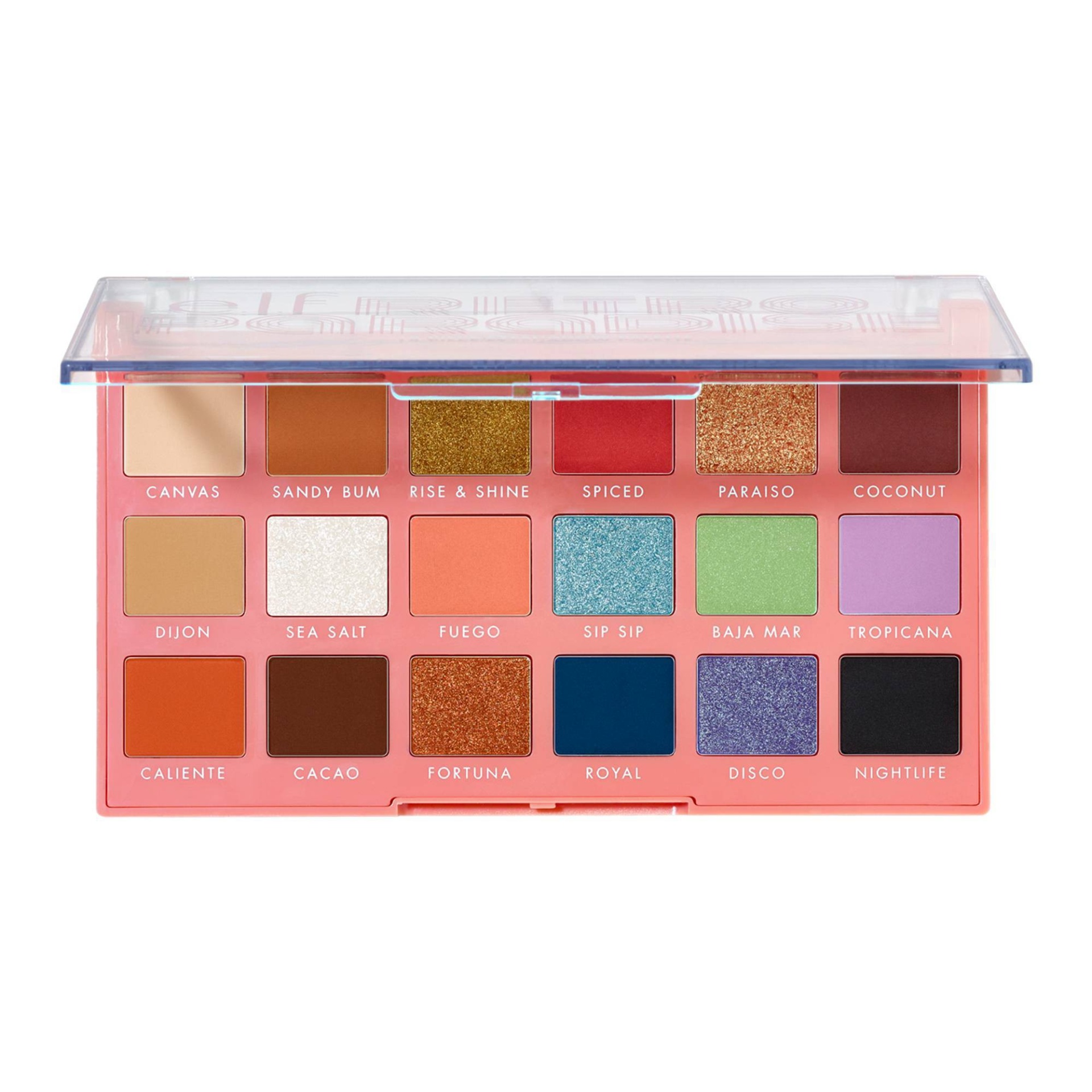 slide 1 of 5, e.l.f. Retro Paradise Eyeshadow Palette, 18 ct