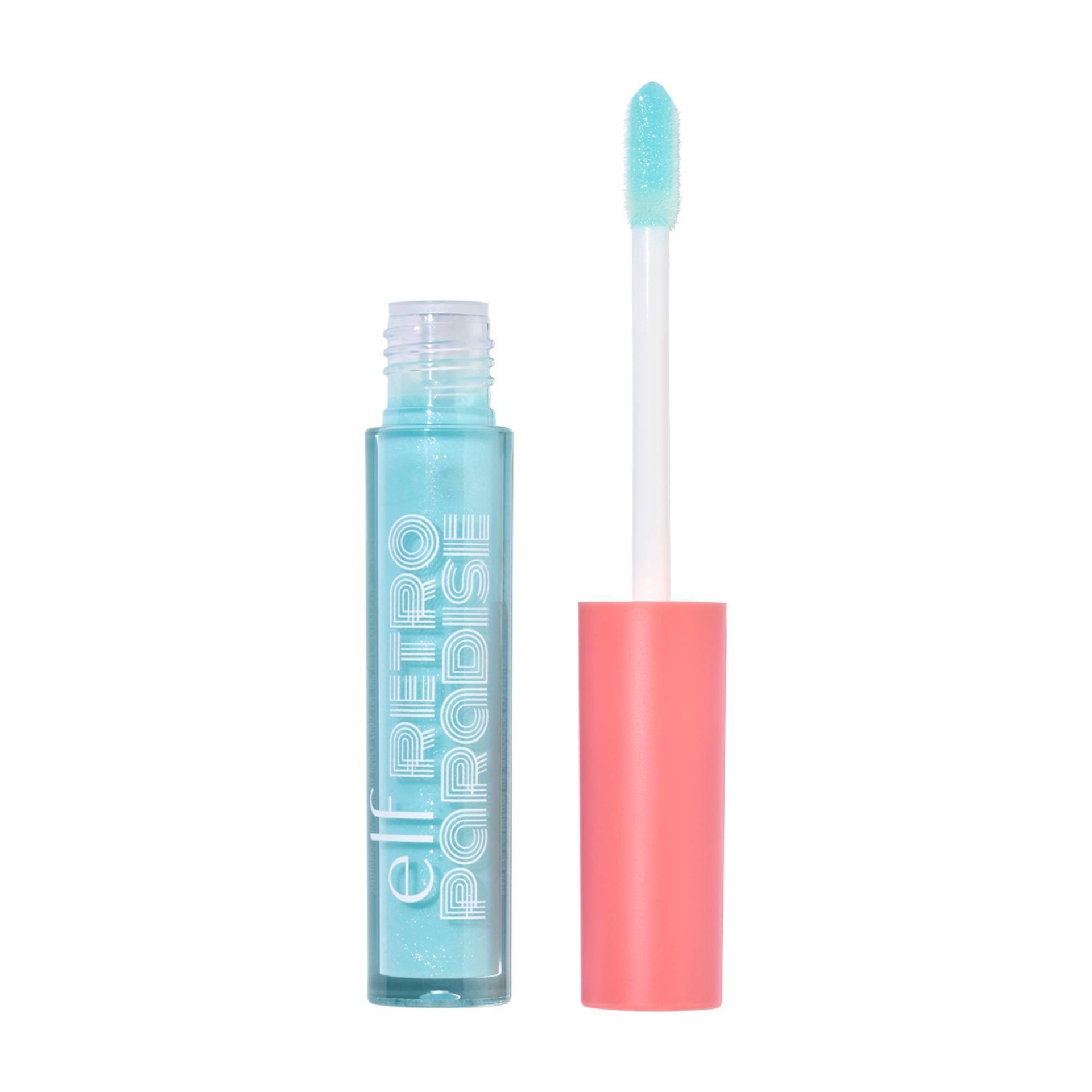 slide 1 of 4, e.l.f. Retro Paradise Dream On Lip Gloss - Electric Lemonade, 0.08 fl oz