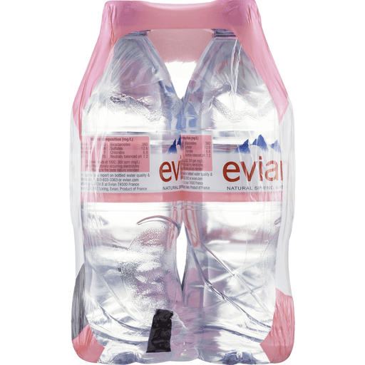 slide 6 of 9, Evian Water, 6 ct; 33.8 fl oz