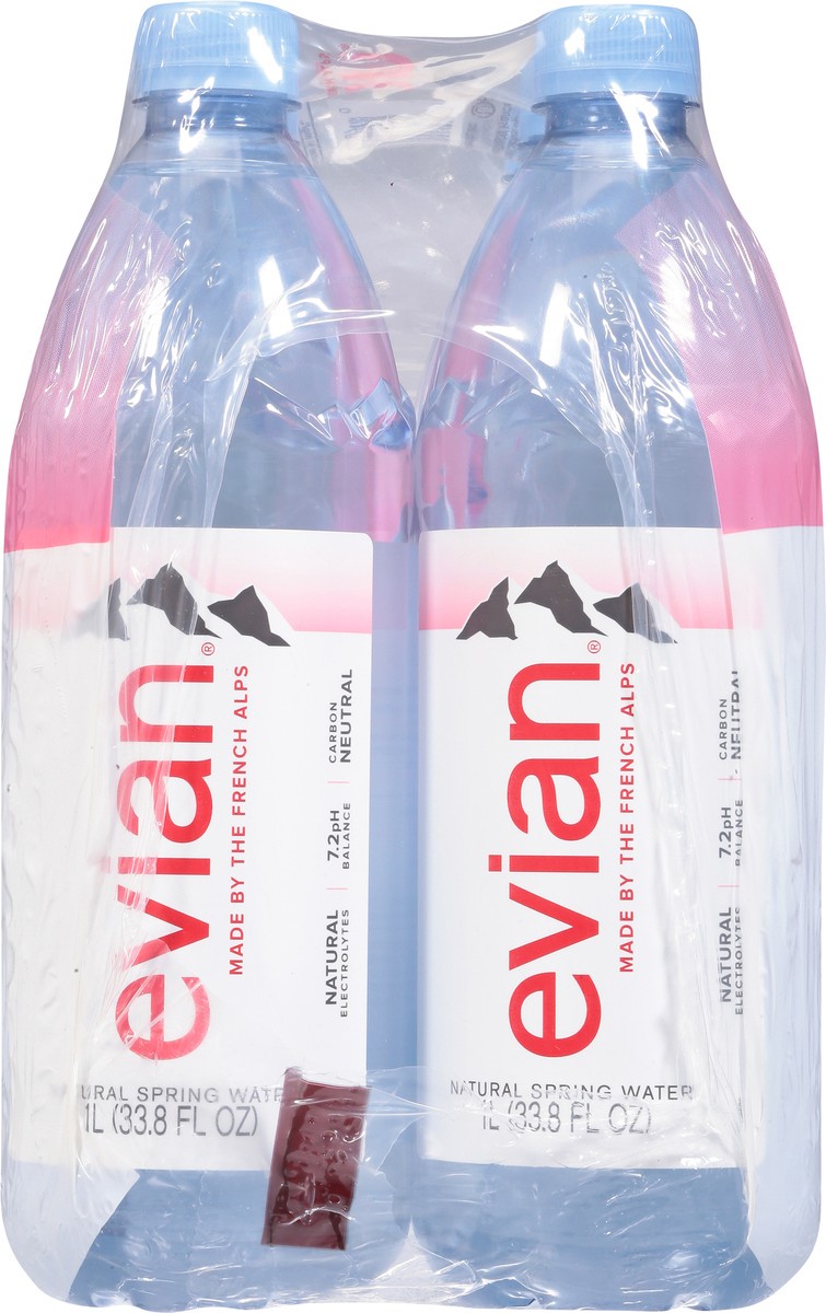 slide 8 of 9, Evian Natural Spring Water / Bottles, 6 ct; 1 liter