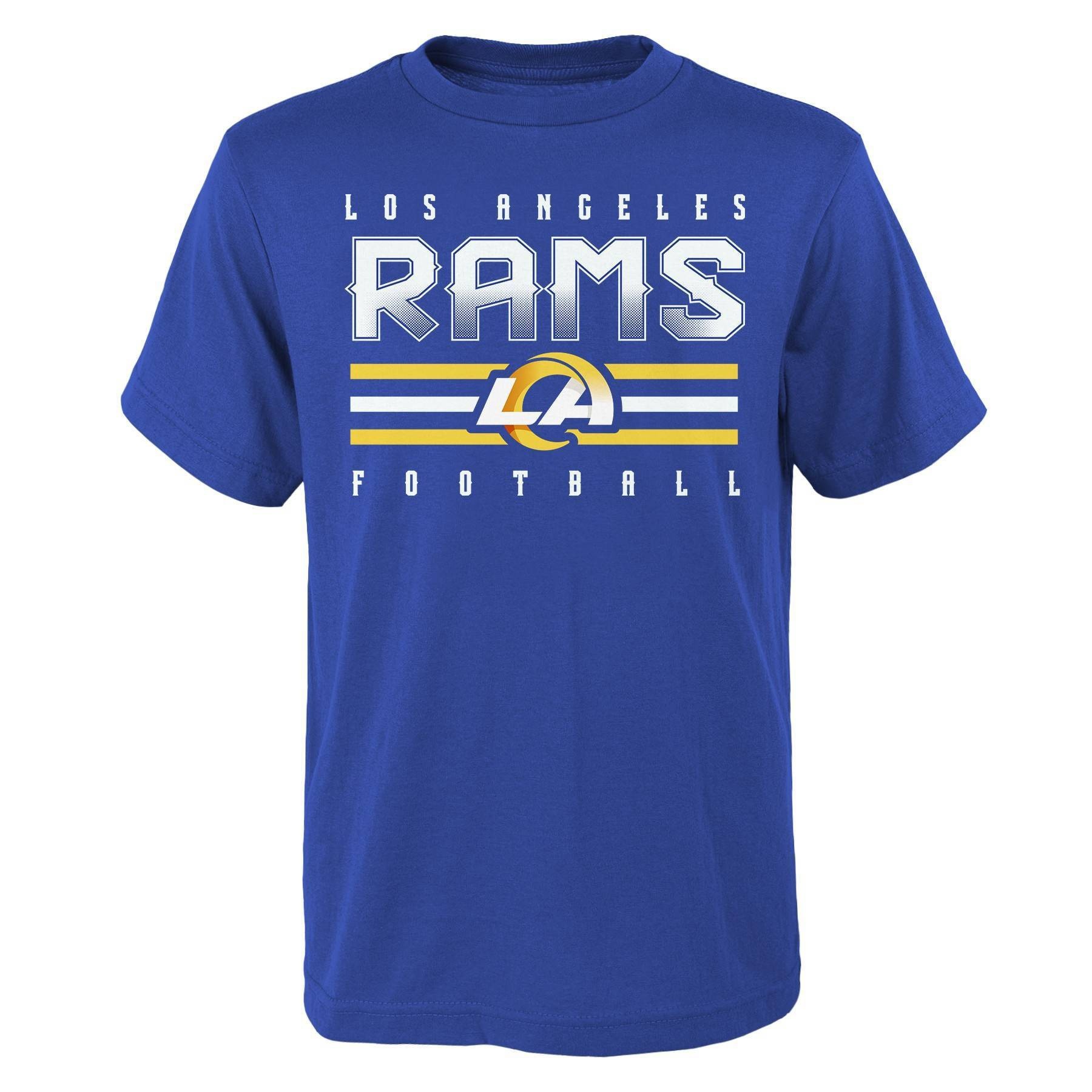 slide 1 of 1, NFL Los Angeles Rams Boys' Short Sleeve Cotton T-Shirt - XL, 1 ct