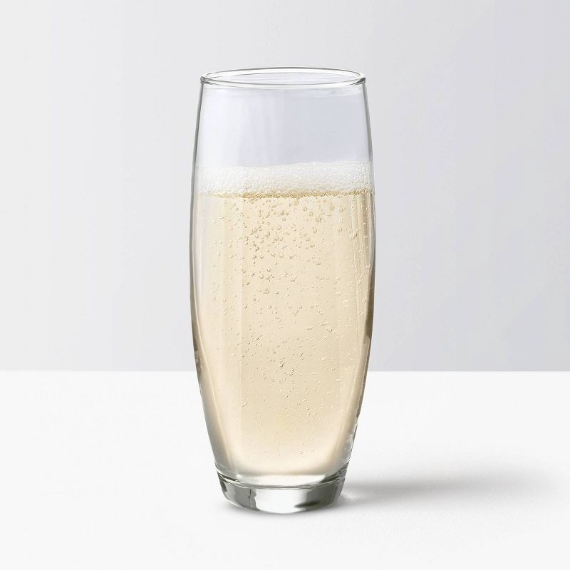 slide 4 of 4, 9oz 6pk Glass Stemless Champagne Flutes - Threshold™, 6 ct; 9 oz