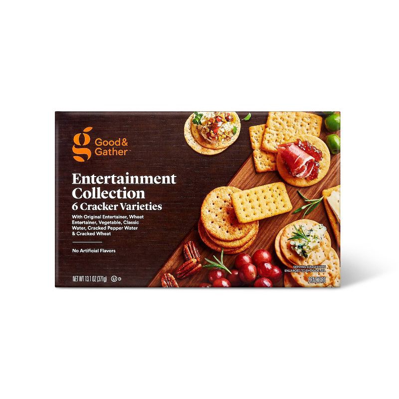 slide 1 of 3, Entertainment Collection Cracker Variety - 13.1oz - Good & Gather™, 13.1 oz