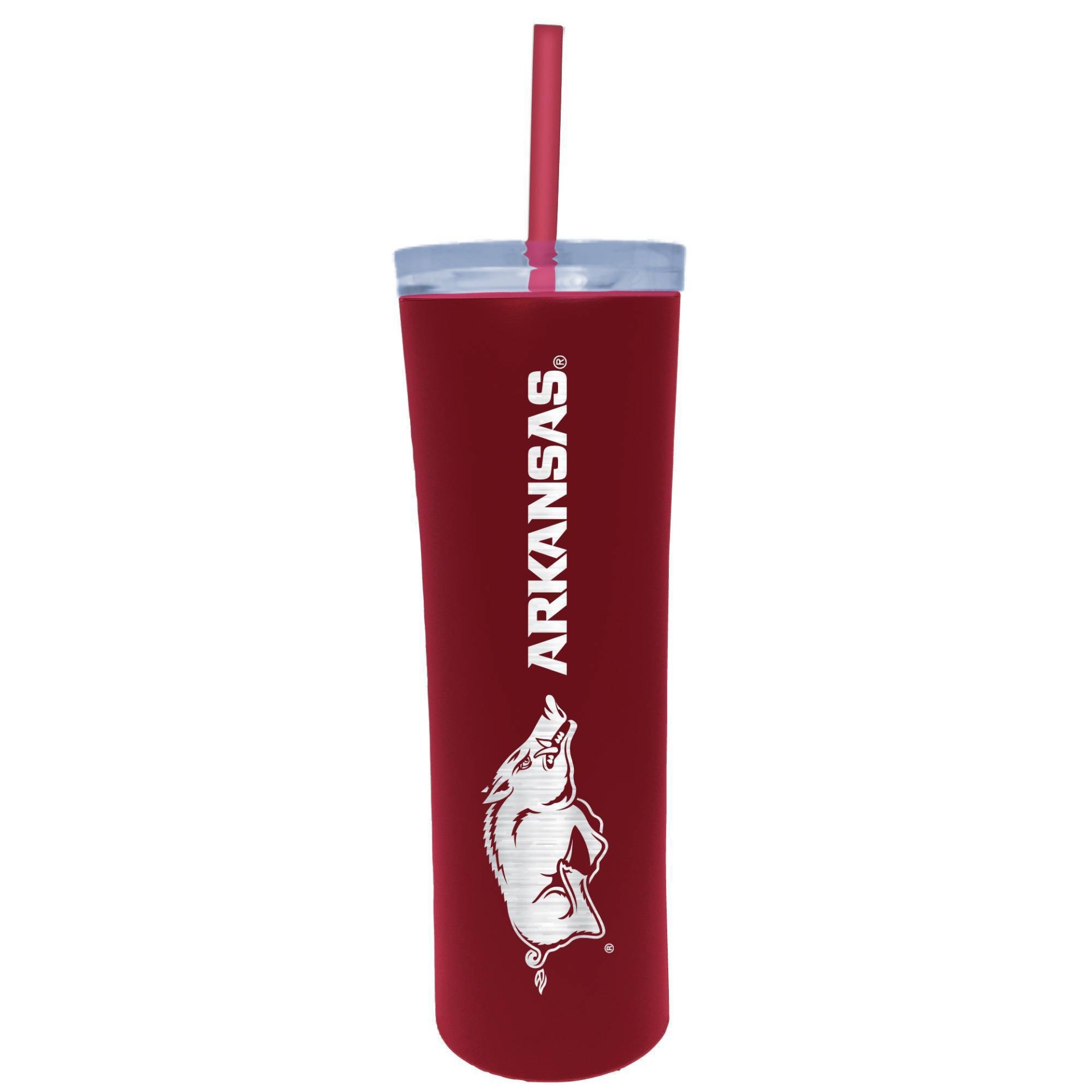 slide 1 of 1, NCAA Arkansas Razorbacks Stainless Steel Skinny Tumbler, 18 oz