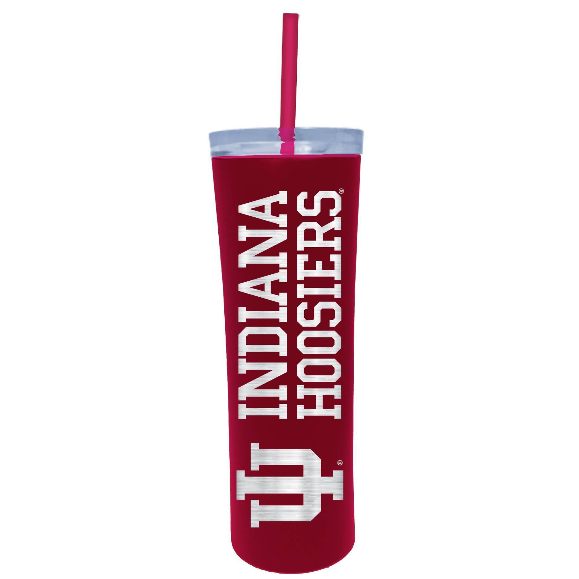 slide 1 of 1, NCAA Indiana Hoosiers Stainless Steel Skinny Tumbler, 18 oz