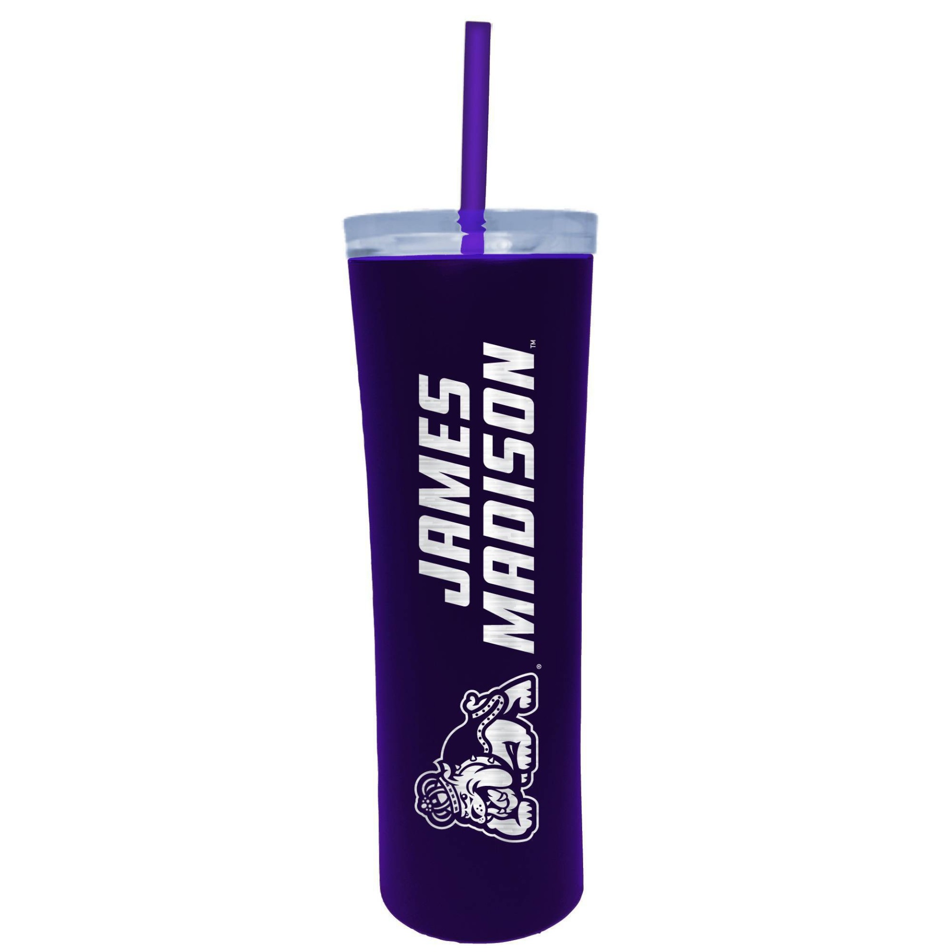 slide 1 of 1, NCAA James Madison Dukes Stainless Steel Skinny Tumbler, 18 oz